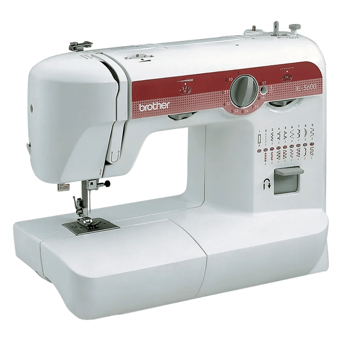 Brother XL5600 sewing machine with 17 built-in stitches and stitch selector dial