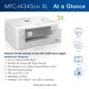 Brother MFC-J4345DW XL all-in-one wireless inkjet printer with high-yield ink cartridges