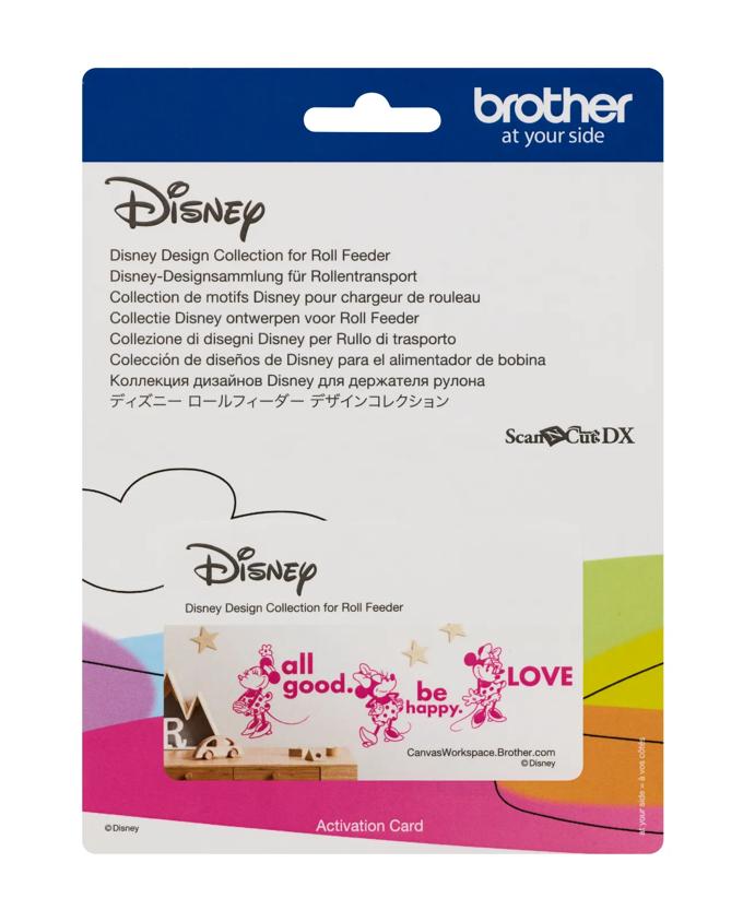 Brother ScanNCut Disney design collection activation card for roll feeder with Minnie Mouse characters