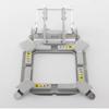 Brother embroidery machine frame with dual-position clamp system