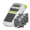 Brother P-touch H110 portable label maker with QWERTY keyboard and three laminated tape cassettes