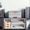 Brother HL-L2370DW compact wireless laser printer on modern home office shelf