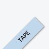 Cinta de etiquetas Brother TZe-MQ531 azul pastel con texto negro