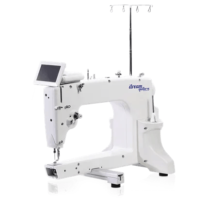 Brother Dream quilting machine with long-arm frame and digital touchscreen display