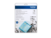 Brother foil transfer starter kit packaging with decorated blue journal and craft supplies