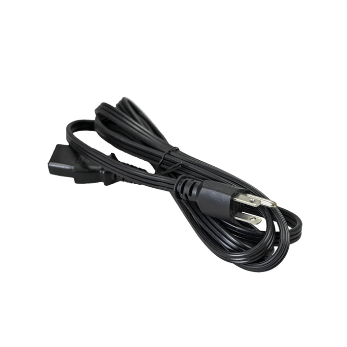 Brother printer power cable with three-prong plug and IEC connector