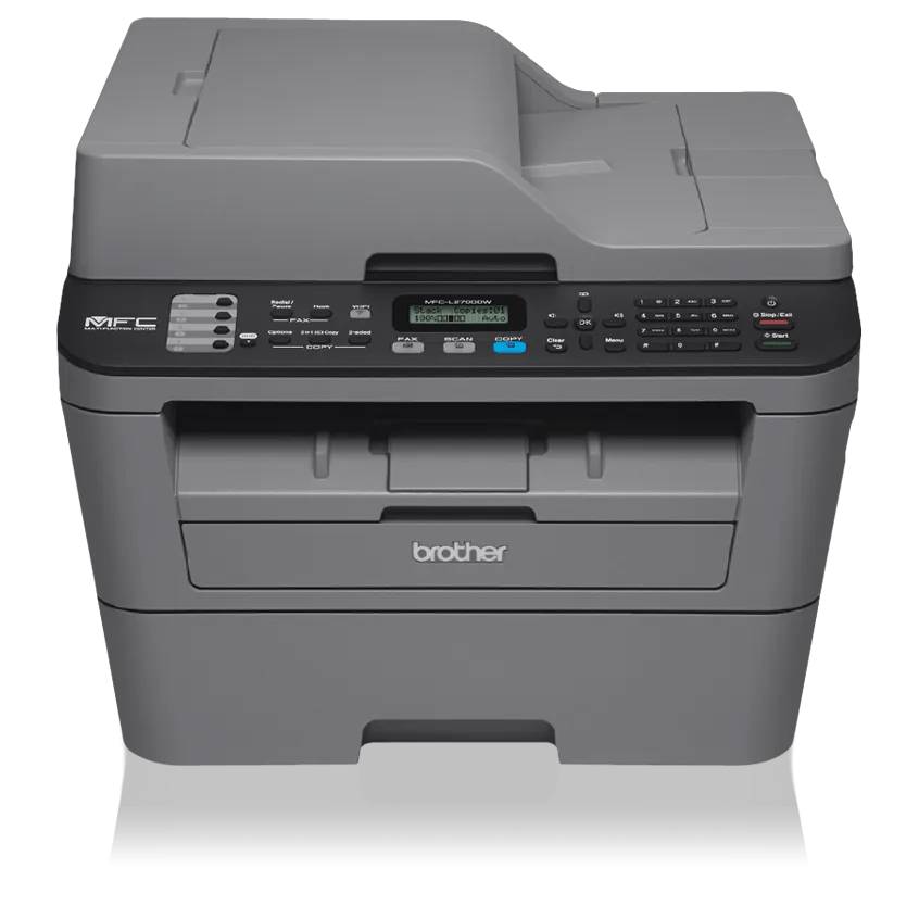 Brother MFC-L2700DW monochrome all-in-one laser printer with wireless connectivity
