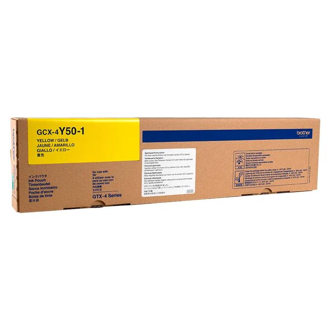 Bolsa de tinta amarilla Brother GCX-4Y50-1 para impresora directa a prenda serie GTX-4