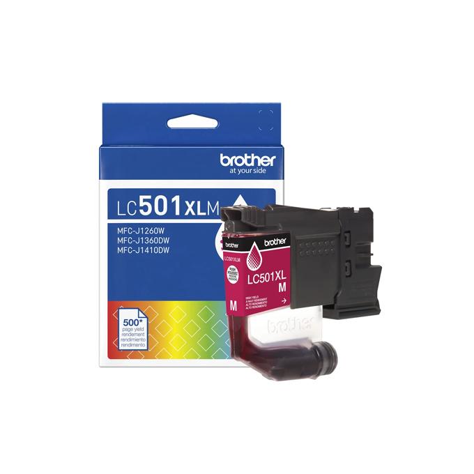 Brother Genuine LC501XLMS High Yield Magenta Ink Cartridge, Magenta, large