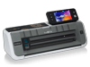 Brother ScanNCut CM350 cutting machine with touchscreen display and scanning mat