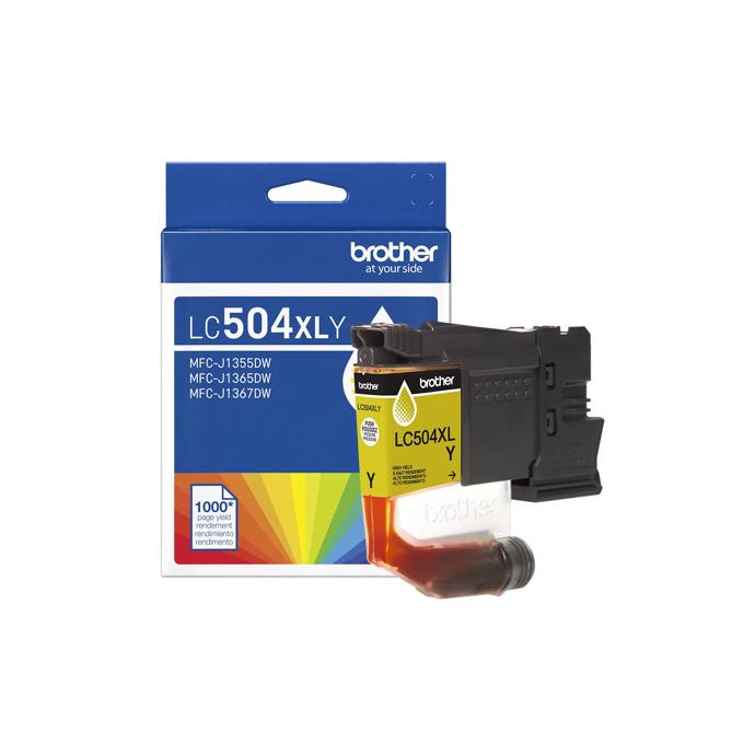 Brother Genuine LC504XLYS High Yield Yellow Ink Cartridge, Yellow, large
