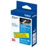 Brother P-touch HSe-621E heat-shrink tube label tape, black on yellow, 9mm