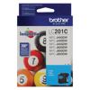 Brother Genuine LC201C Standard-yield Cyan Ink Cartridge, Cyan, small
