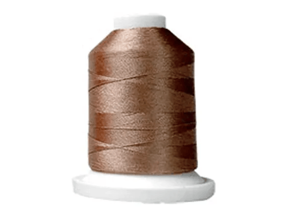 Brother embroidery thread spool in brown on white cone