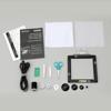 Brother embroidery machine accessories including hoop, scissors, needles, and quick reference guide