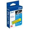 Brother HSe-651E P-touch heat-shrink tube label tape, black on yellow, 21mm