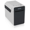 Brother TD-2130N label printer with wireless connectivity, right-side view