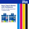 Brother LC501 ink cartridge multipacks in color and black with cyan, magenta, yellow, and black bars
