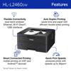Brother HL-L2460DW monochrome laser printer with wireless connectivity and auto duplex printing