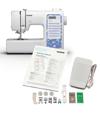 Brother CP2160L sewing machine with floral faceplate, manual, foot pedal, and accessories
