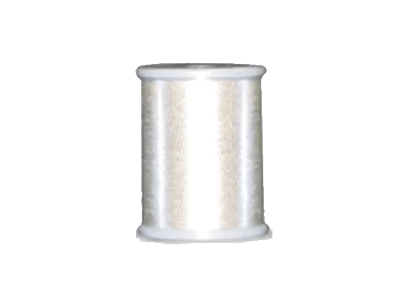 Brother white embroidery thread spool on transparent background
