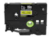 Brother HGe tape cartridge, 9mm black on yellow with strong adhesive