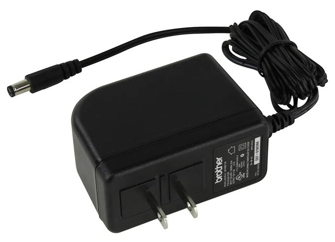 Brother power adapter with coiled cable and barrel connector for printers