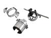Brother embroidery hoop frames with adjustable clamps and mounting mechanisms