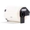 Brother DK-1240 white paper label roll in black cartridge for label printers