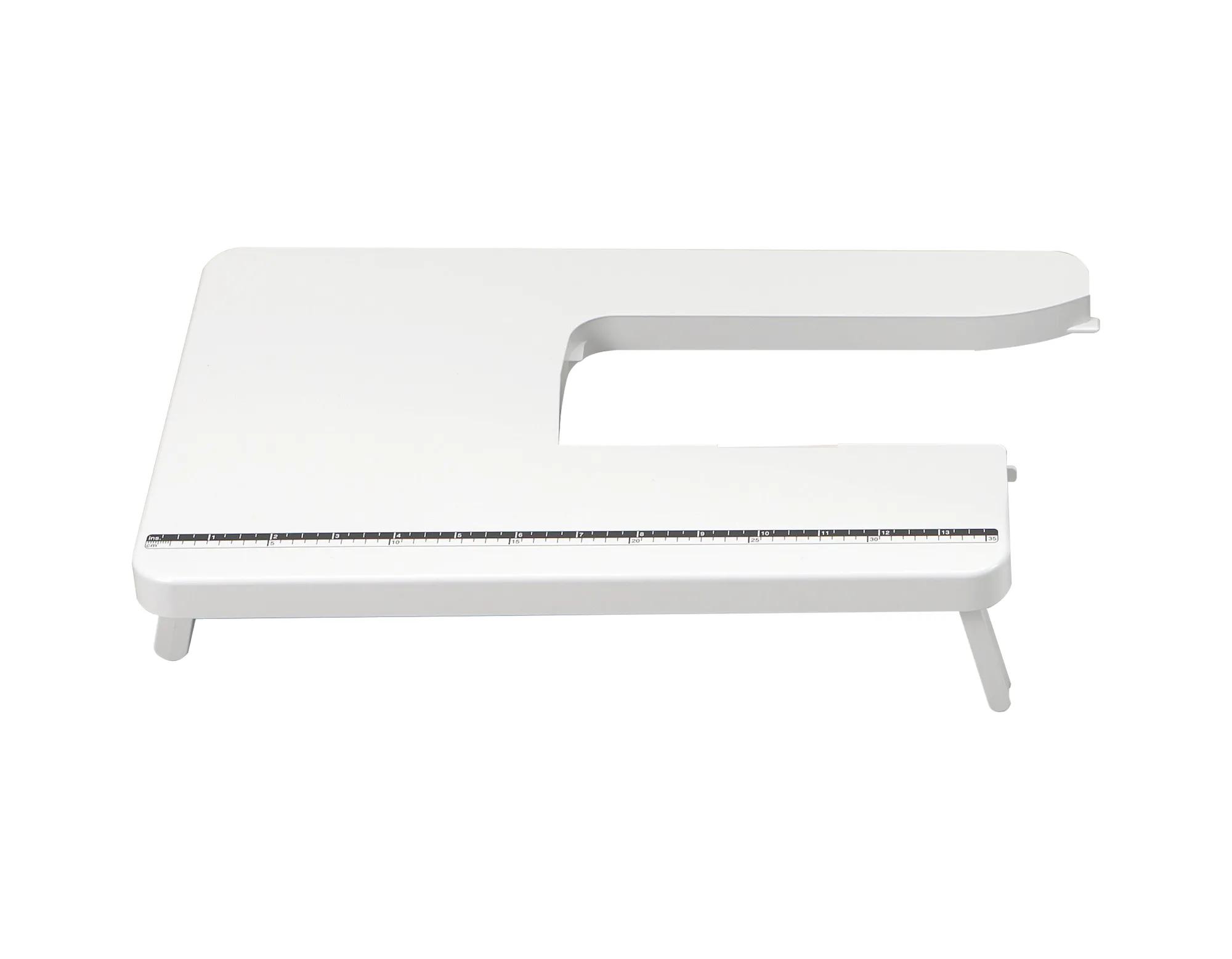 Brother sewing machine wide extension table with measurement guide and folding legs