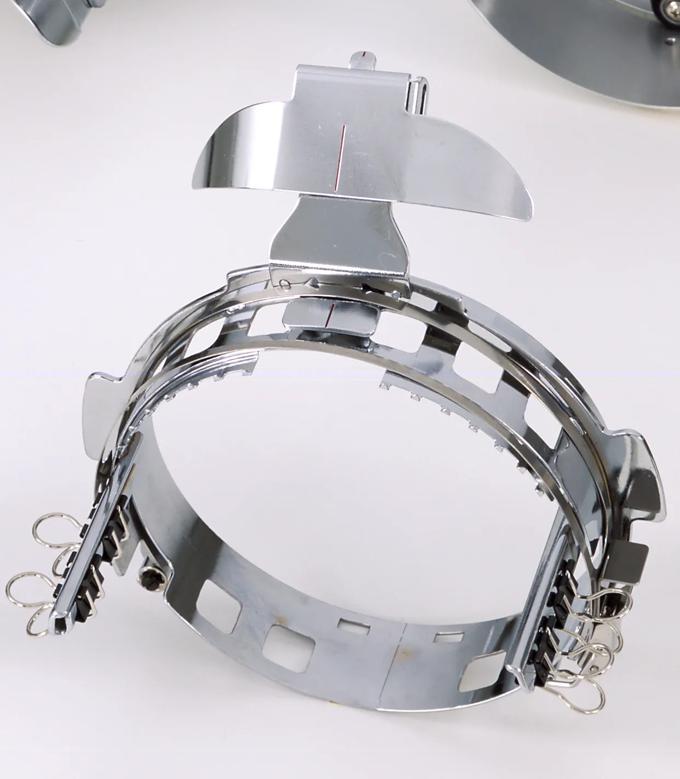 Brother embroidery hoop frame with metal clips and adjustment mechanism