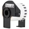 Brother DK-2212 continuous white film tape roll in black cartridge, 2.4 inches wide
