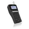 Brother P-touch handheld label maker with QWERTY keyboard and backlit display