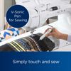 Brother sewing machine with V-Sonic Pen for precise quilting and embroidery