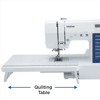 Brother CS7000X sewing machine with wide quilting table extension