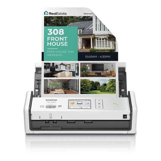 Brother RADS1800W Wireless Compact Desktop Scanner with Color Touchscreen (Refurbished), , large