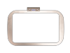Brother embroidery hoop with large 16x16 cm stitching area and magnetic snap-in frame