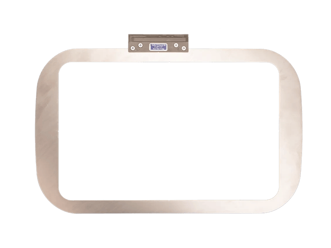 Brother embroidery hoop with large 16x16 cm stitching area and magnetic snap-in frame