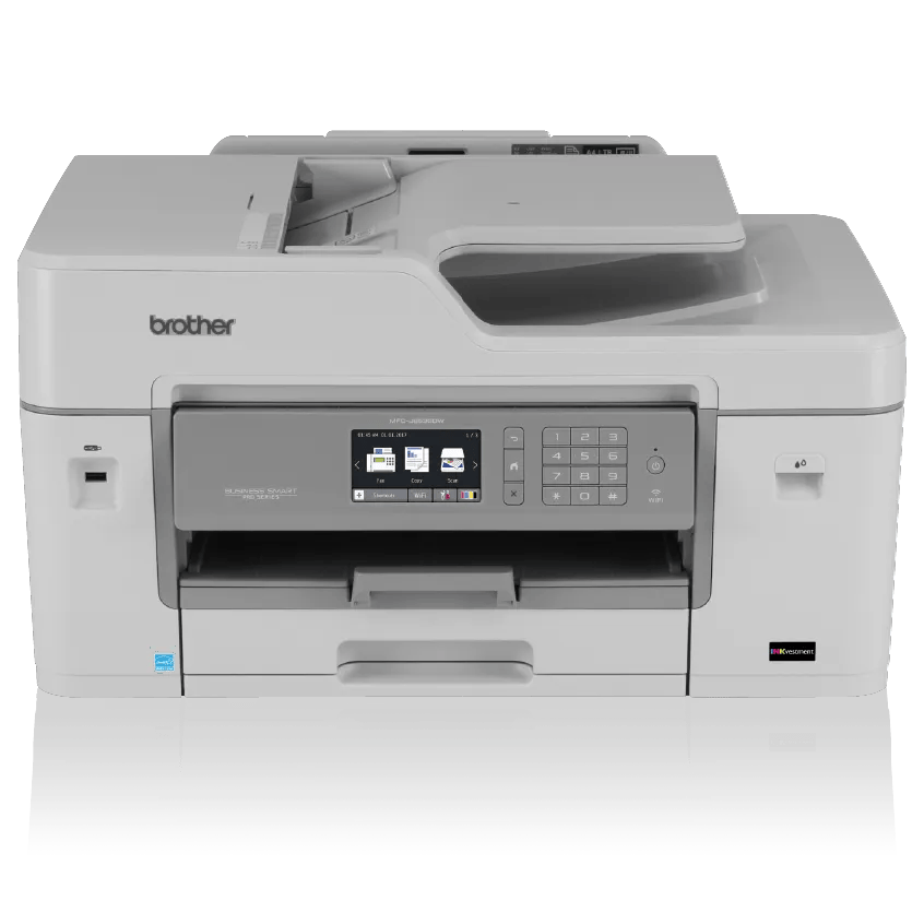 Brother MFC-J6535DW all-in-one wireless color inkjet printer with dual paper trays
