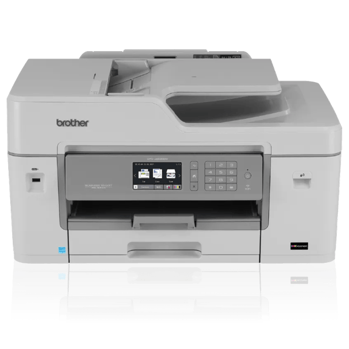 Brother MFC-J6535DW all-in-one wireless color inkjet printer with dual paper trays