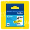 Brother P-touch label tape Btag-631, 12mm, black print on yellow background
