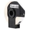 Brother DK-1203 file folder label roll in black cartridge with white paper tape