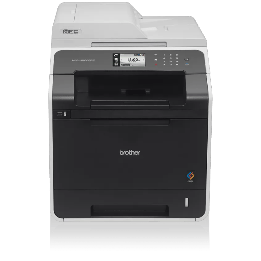 Brother MFC-L8600CDW color laser all-in-one printer with touchscreen and dual paper trays