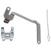 Brother SA200 serger accessory kit with presser foot, needle threader, and metal tool
