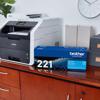 Brother Genuine TN221C Standard-yield Cyan Toner Cartridge, , small