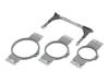 Brother embroidery hoop frame kit with three circular hoops and adjustable mounting bracket