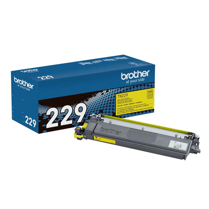 Brother Genuine TN229Y Standard Yield Yellow Toner Cartridge, Yellow, large