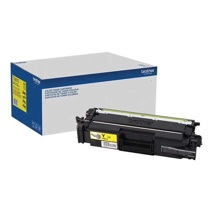 Brother Genuine TN810Y Standard-yield Yellow Toner Cartridge, Yellow, large