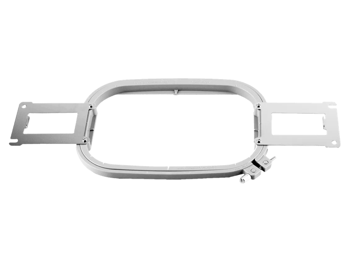 Brother PRH180 embroidery hoop with adjustable metal clamps and oval frame