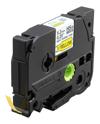 Brother HSe-611 5.2mm yellow heat-shrink tube cartridge in black cassette